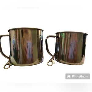 Camping stainless steel coffee mugs cups clip on lightweight large medium #8-206